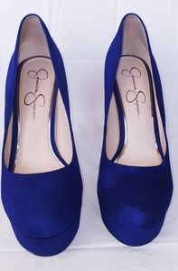 Jessica Simpson Royal Blue Suede Pumps